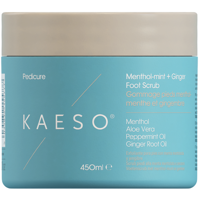 Kaeso Pedicure Menthol-Mint + Ginger Foot Scrub 450ml