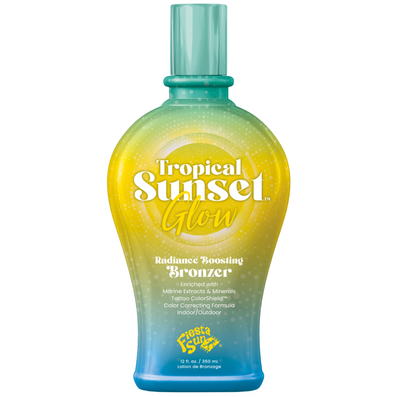 Fiesta Sun Tropical Sunset Glow Radiance Boosting Bronzer Tanning Accelerator Lotion 350ml