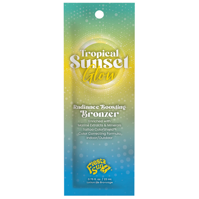 Fiesta Sun Tropical Sunset Glow Radiance Boosting Bronzer Tanning Accelerator Lotion Sachet 22ml