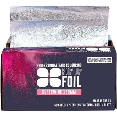 Procare Embossed Silver Hair Foil Pop-Up Sheets 150mm x 280mm 500 Sheets