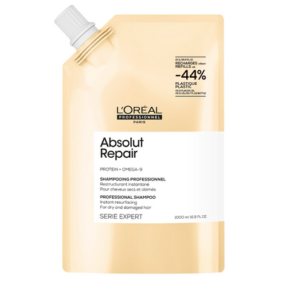 L'Oreal Professionnel Serie Expert Absolut Repair Protein + Gold Quinoa Instant Resurfacing Shampoo Refill Pouch 1000ml