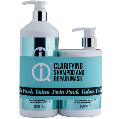 IQ Intelligent Haircare Clarifying Shampoo Twin 2 x 1000ml