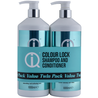 IQ Intelligent Haircare Colour Lock Shampoo & Conditioner Twin 2 x 1000ml