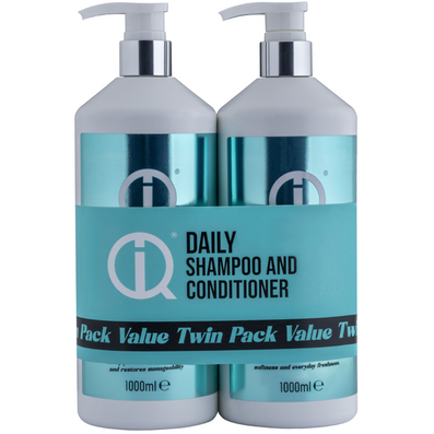 IQ Intelligent Haircare Daily Shampoo & Conditioner Twin 2 x 1000ml