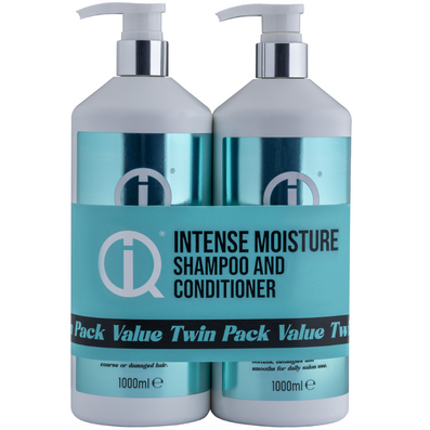 IQ Intelligent Haircare Intense Moisture Shampoo & Conditioner Twin 2 x 1000ml