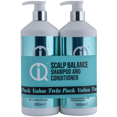 IQ Intelligent Haircare Scalp Balance Shampoo & Conditioner Twin 2 x 1000ml