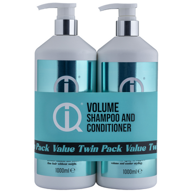 IQ Intelligent Haircare Volume Shampoo & Conditioner Twin 2 x 1000ml