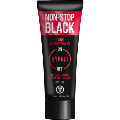 Power Tan Non-Stop Black 24H Blushing Hybrid Tingle Gel Tanning Accelerator 250ml