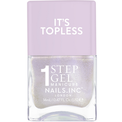 Nails Inc. It's Topless 1-Step Gel Halle Nail Polish 14ml
