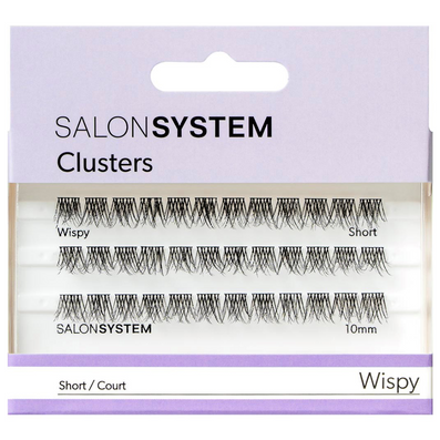 Salon System Individual Lashes Black Wispy Short
