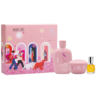 Alfaparf Milano Semi Di Lino Moisture Nutritive Holiday Kit