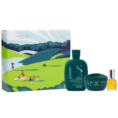 Alfaparf Milano Semi Di Lino Reparative Reconstruction Holiday Kit