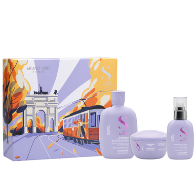 Alfaparf Milano Semi Di Lino Smooth Rebel Hair Holiday Kit