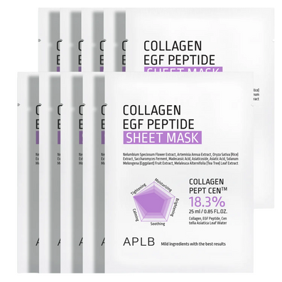 APLB Collagen EGF Peptide Sheet Mask 10 x 25ml