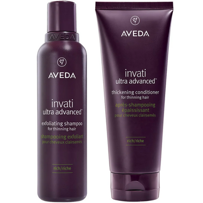 Aveda Invati Ultra Advanced Exfoliating Shampoo Rich & Thickening Conditioner Rich Twin 2 x 200ml