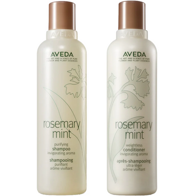 Aveda Rosemary Mint Purifying Shampoo & Weightless Conditioner Twin 2 x 250ml