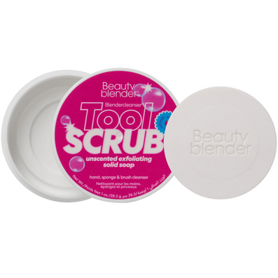 Beautyblender Bleandercleanser Tool Scrub Solid Exfoliating Hand, Sponge & Brush Cleanser Unscented 28g