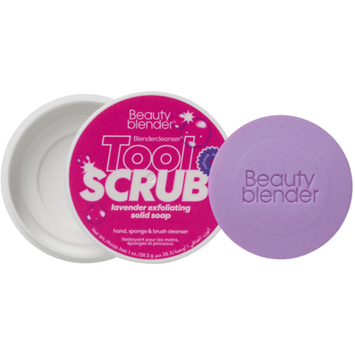 Beautyblender Bleandercleanser Tool Scrub Solid Exfoliating Hand, Sponge & Brush Cleanser Lavender 28g