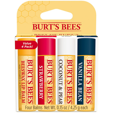 Burt's Bees Best Of Burts Lip Balm Set 4 x 4.25g