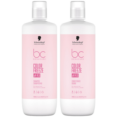 Schwarzkopf Professional BC Bonacure Clean pH 4.5 Colour Freeze Sulphate-Free Shampoo & Conditioner Twin 2 x 1000ml