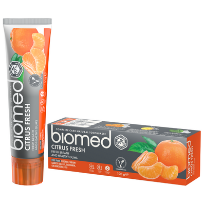 Biomed Citrus Fresh 97% Natural Fresh Breath & Healthy Gums Toothpaste 100g