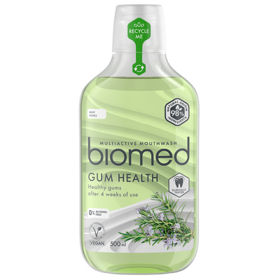 Biomed 98% Natural Gum Health Multiactive Mouthwash 500ml