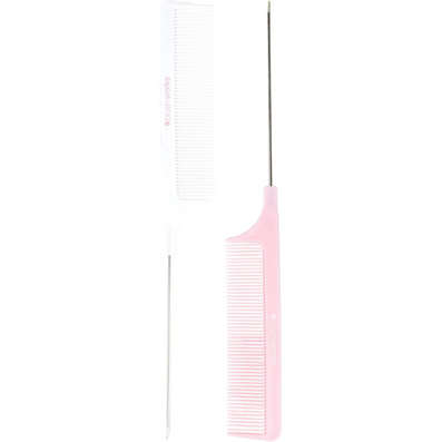 Brushworks Professional Needle Tail Combs Pack of 2