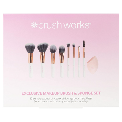 Brushworks Exclusive Makeup Brush & Sponge Set