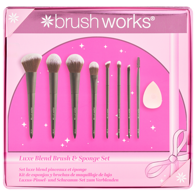 Brushworks Luxe Blend Brush & Sponge Gift Set