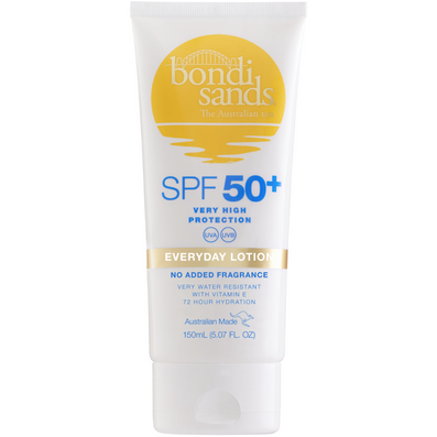 Bondi Sands Everyday Lotion Body Sunscreen Fragrance-Free SPF50+ 150ml