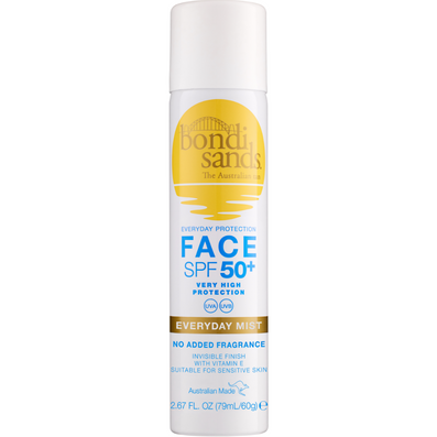 Bondi Sands Everyday Sunscreen Face Mist Fragrance-Free SPF50+ 60ml