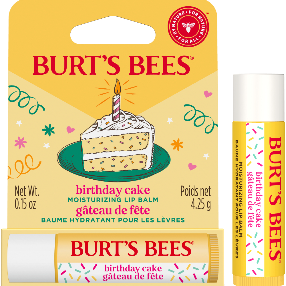 Burt's Bees Lip Balm Birthday Cake Tube 4.25g – Justmylook, image size:1000x1000