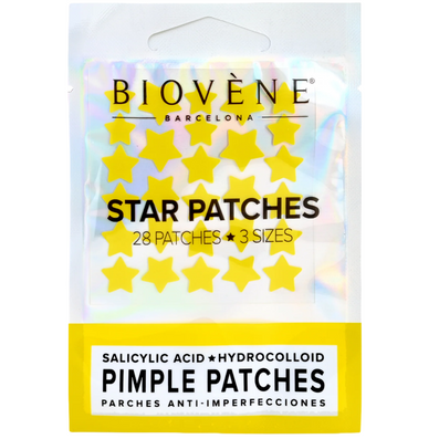 Biovene Hydrocolloid Star Pimple Patches Yellow x28