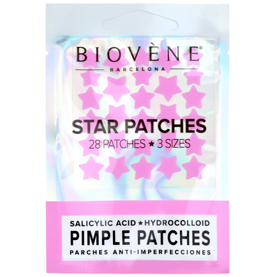 Biovene Hydrocolloid Star Pimple Patches Pink x28