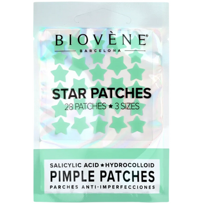 Biovene Hydrocolloid Star Pimple Patches Green x28