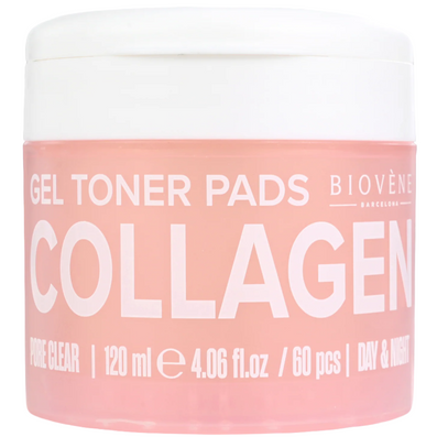 Biovene Collagen Pore Clear Gel Toner Pads x60