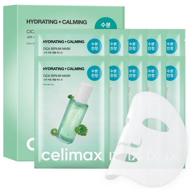 Celimax Hydrating + Calming Real Cica Serum Mask 10 x 27ml