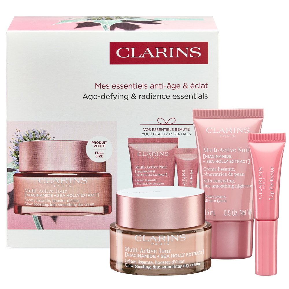 Clarins Multi-Active Age-Defying & Radiance Essentials Gift Set