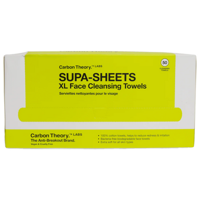 Carbon Theory Supa-Sheets XL Cleansing Towels x50