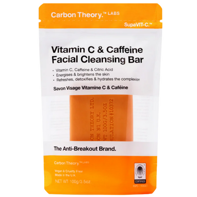 Carbon Theory SupaVIT-C Vitamin C & Caffeine Facial Cleansing Bar 100g