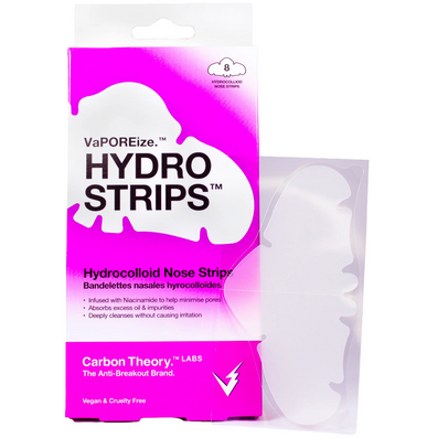Carbon Theory VaPOREise Hydro Strips Hydrocolloid Nose Strips x8