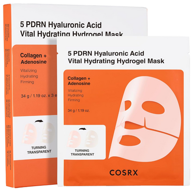 CosRx 5 PDRN Hyaluronic Acid Vital Hydrating Hydrogel Sheet Mask 3 x 34g