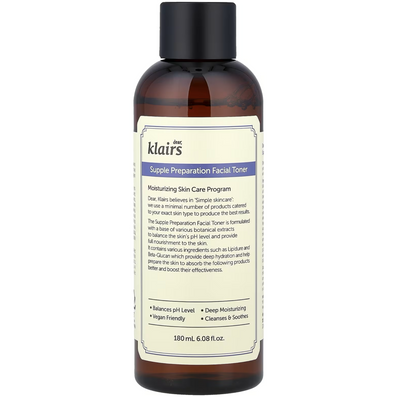 Dear, Klairs Supple Preparation Facial Toner 180ml