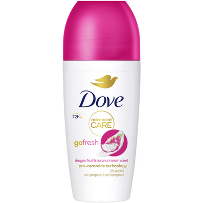 Dove Advanced Care 72h Go Fresh Dragonfruit & Coconut Anti-Perspirant Deodorant Roll-On 50ml