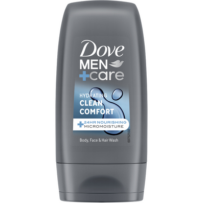 Dove Men+Care Hydrating Clean Comfort 3-In-1 Hair, Face & Body Wash 55ml