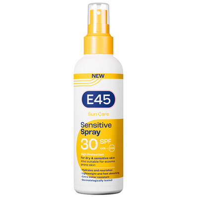 E45 Sun Care Sensitive Body Spray SPF30 180ml