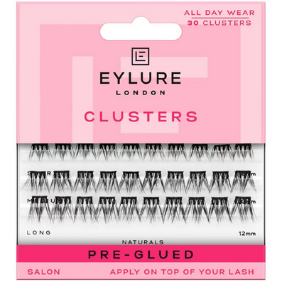 Eylure Salon Clusters Pre-Glued Individual Lash Clusters Naturals Black x30
