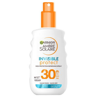 Garnier Ambre Solaire Invisible Protect Sun Cream Spray SPF30 150ml