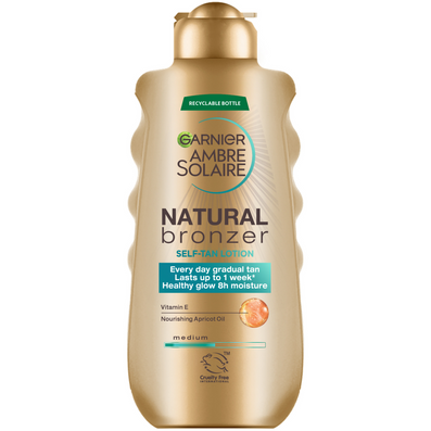 Garnier Ambre Solaire Natural Bronzer Self Tan Lotion Medium 175ml