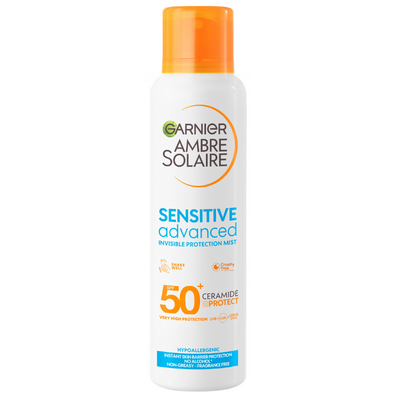 Garnier Ambre Solaire Sensitive Advanced Hypoallergenic Invisible Protection Mist SPF50+ 150ml